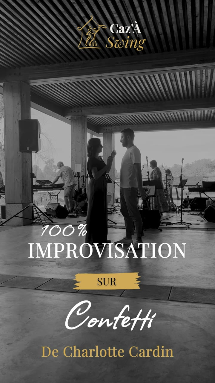 Aperçu du réel : Raphaël et Coralie dansant le West Coast Swing en improvisation lors d'un événement Caz'À Swing